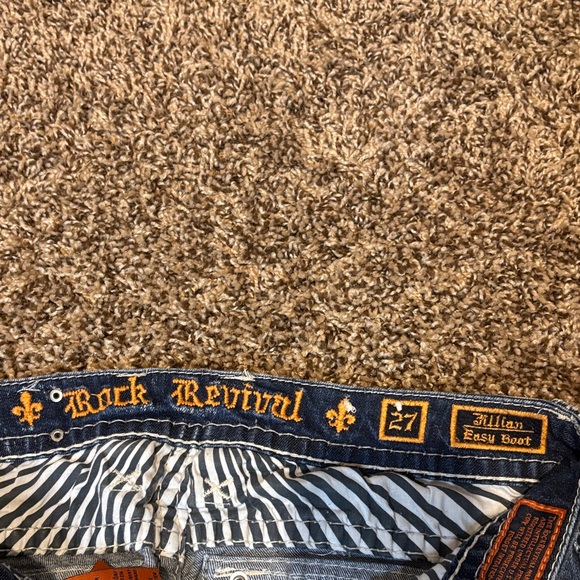 Rock Revival Dark Blue Boot Cut Jeans - Picture 2 of 12